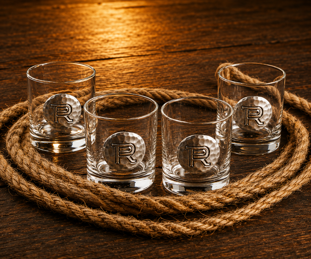 Bosque Ranch Wendell August 4 Piece Rocks Glass Matte Box