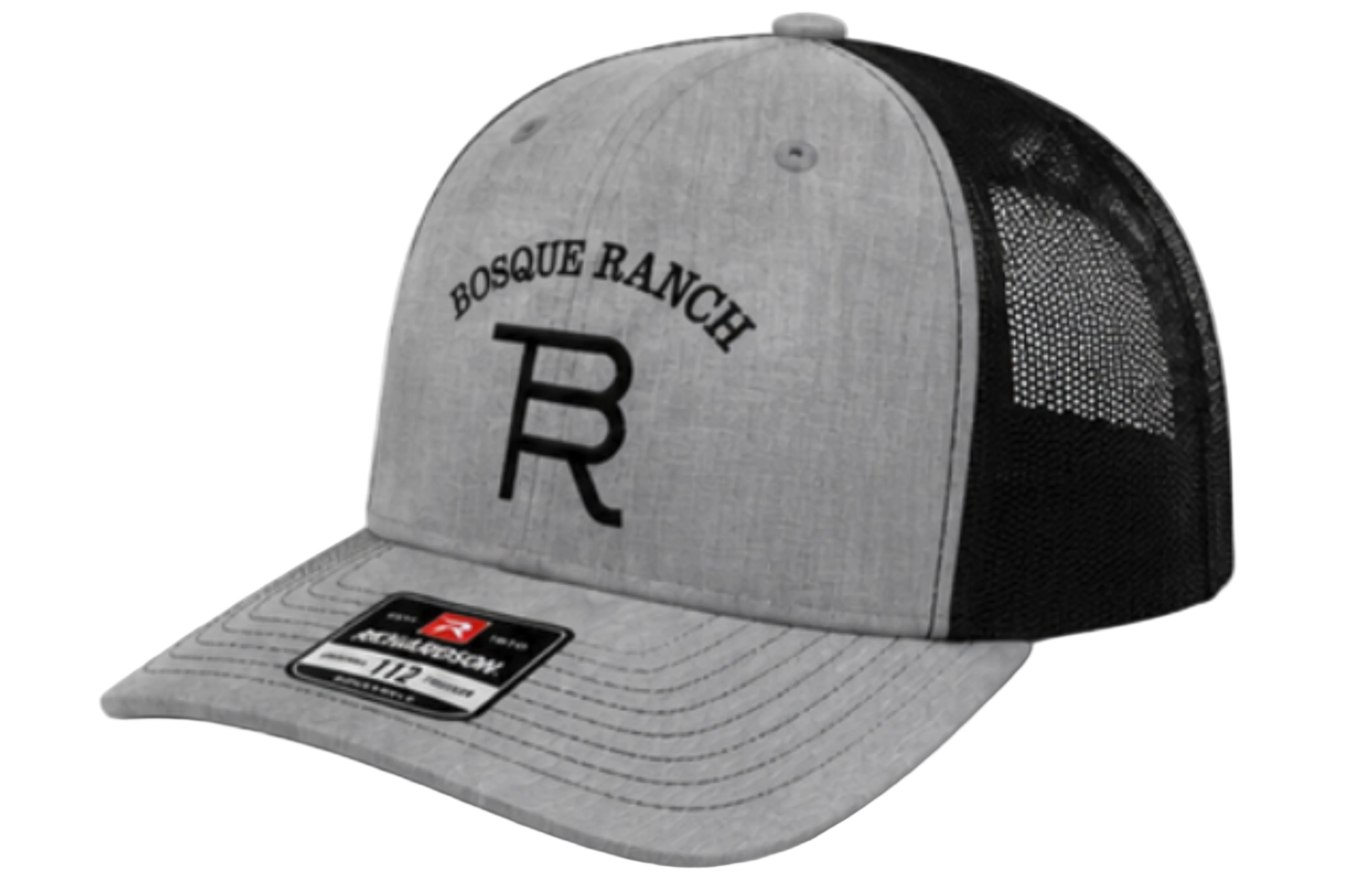 Bosque Ranch Richardson 112 Heather Gray & Black Cap