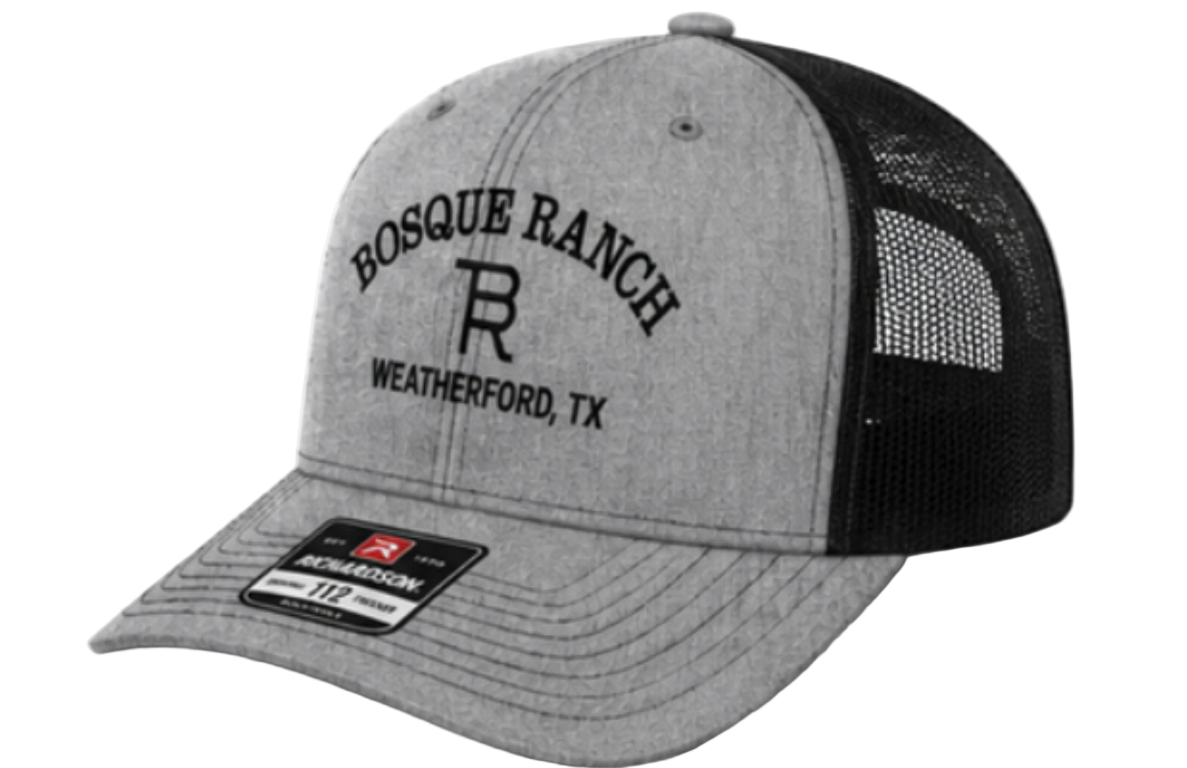 Bosque Ranch Weatherford, TX Richardson 112 Heather Gray & Black Cap