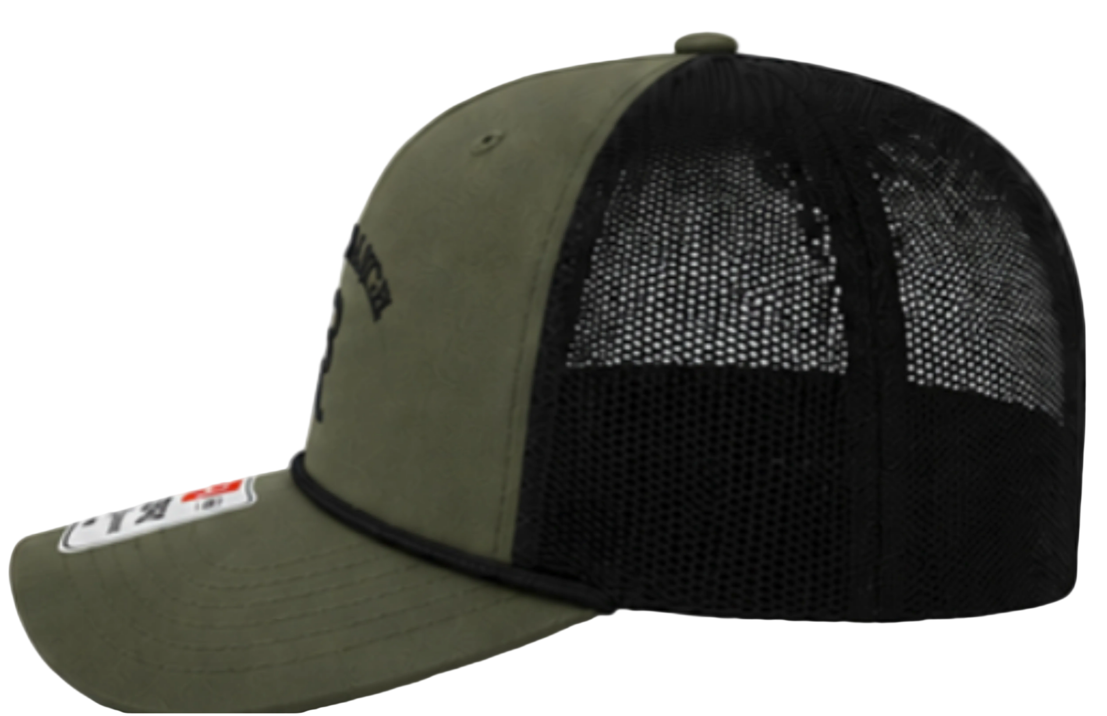 Bosque Ranch Richardson 112FPC Loden & Black Rope Cap