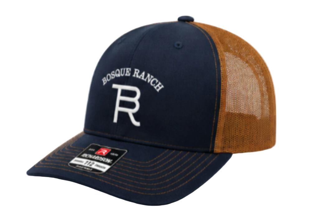 Bosque Ranch Richardson 112 Navy & Carmel Cap