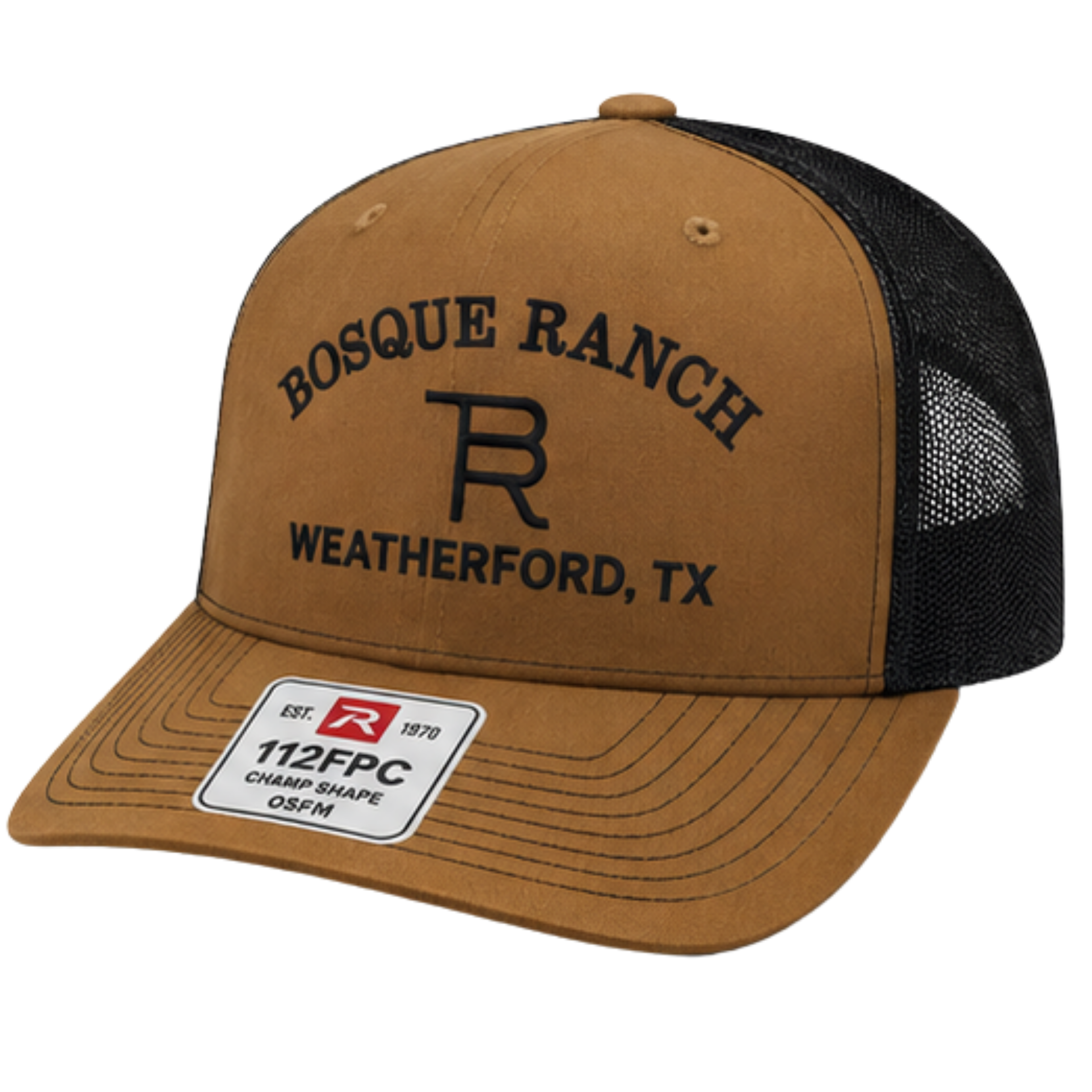 Bosque Ranch Weatherford, TX Richardson 112FPR Carmel & Black Cap